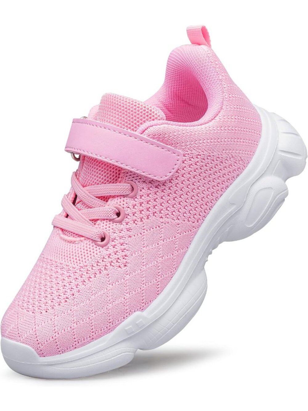 Kids Light Pink Mesh Shoes Toddler Boys Girls Running Sports Strap Sneakers